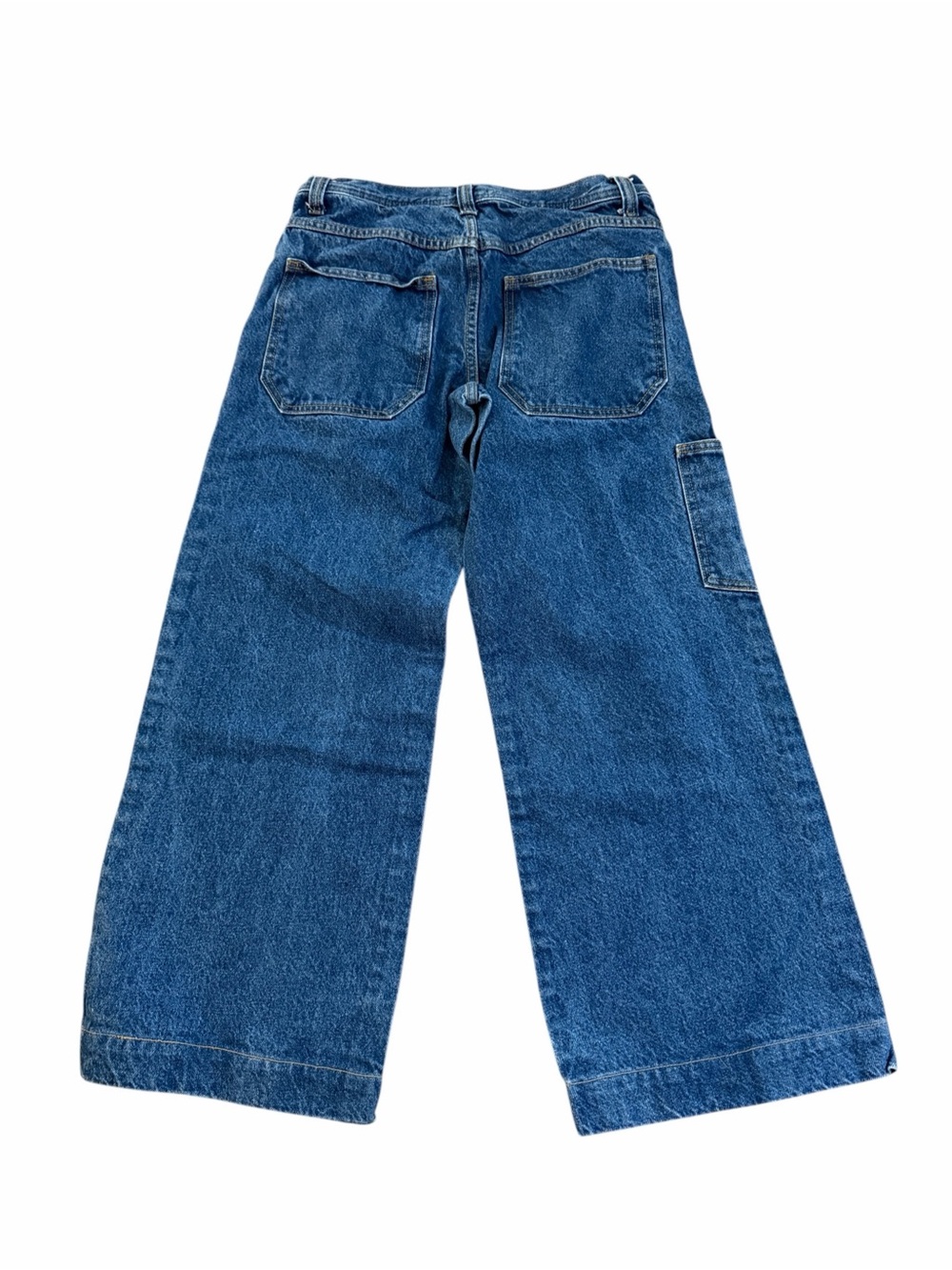 Brandy Melville Classic Blue Wide-Leg Denim Jeans